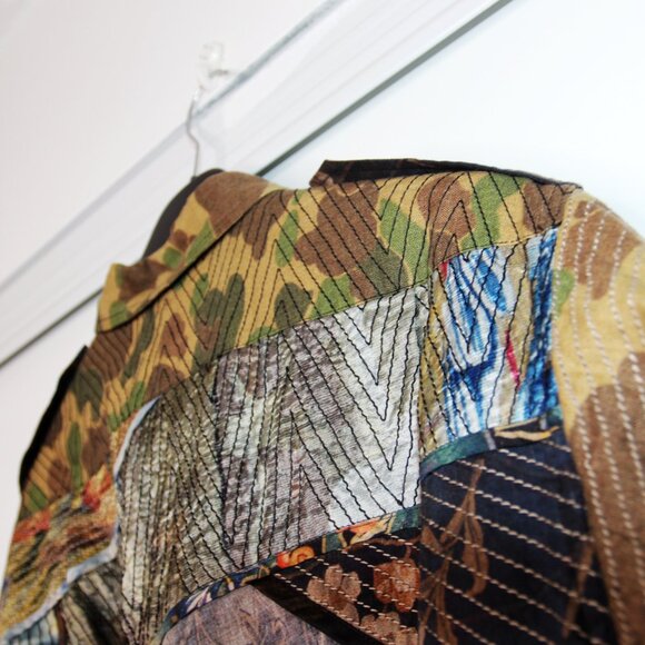 SS17 DRIES VAN NOTEN PATCHWORK SHIRT JACKET 48 - Picture 5 of 16